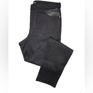 DKNY Pull In Ponte  Charcoal Pants - LG